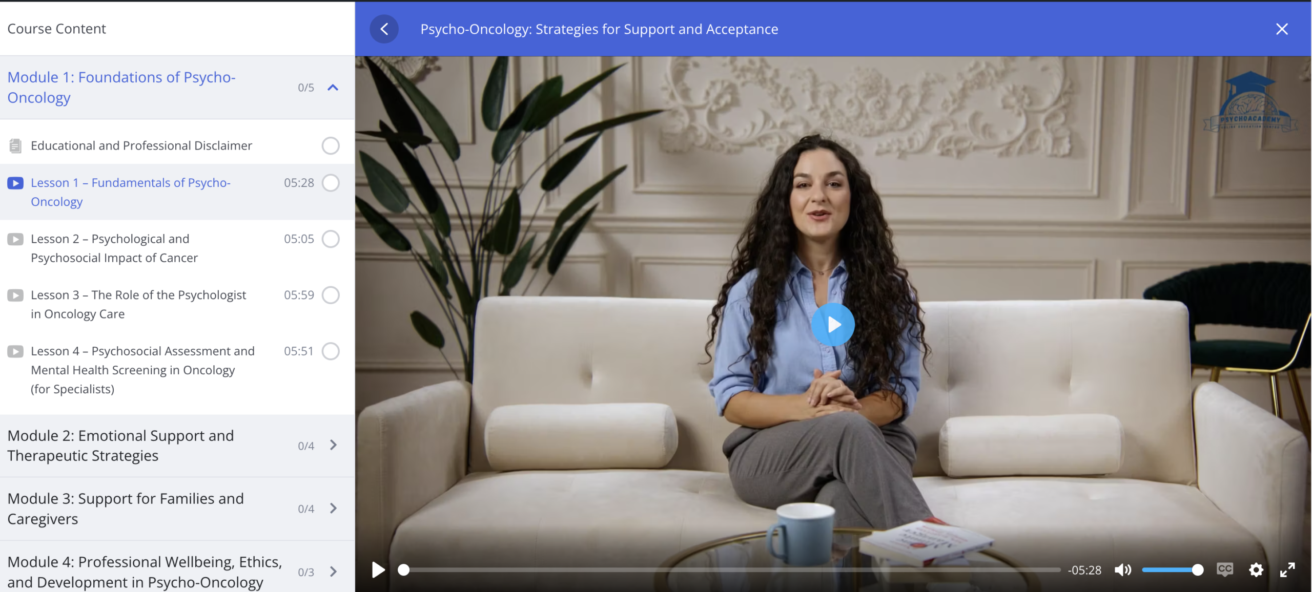 Psycho-Oncology: Strategies for Support and Acceptance